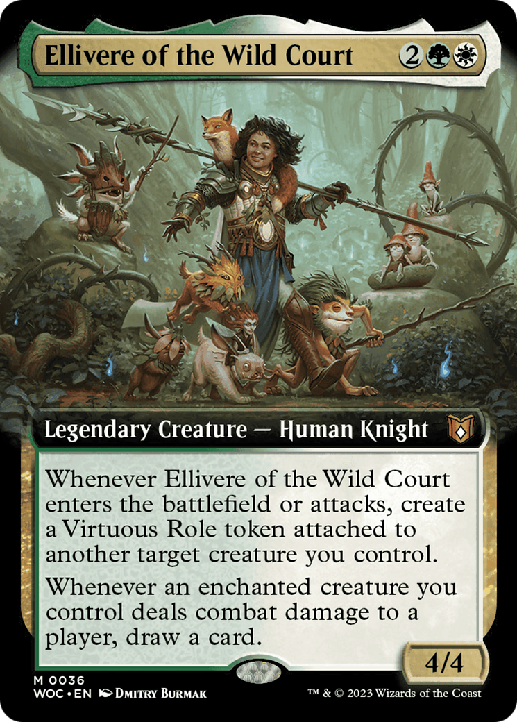 Ellivere of the Wild Court (Extended Art) [Wilds of Eldraine Commander] | GrognardGamesBatavia