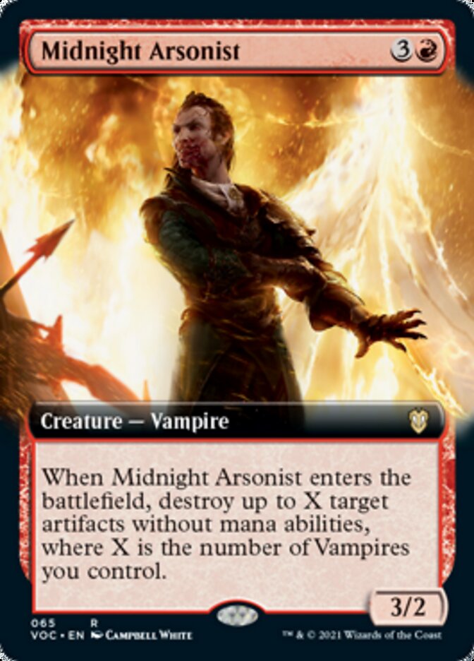 Midnight Arsonist (Extended Art) [Innistrad: Crimson Vow Commander] | GrognardGamesBatavia