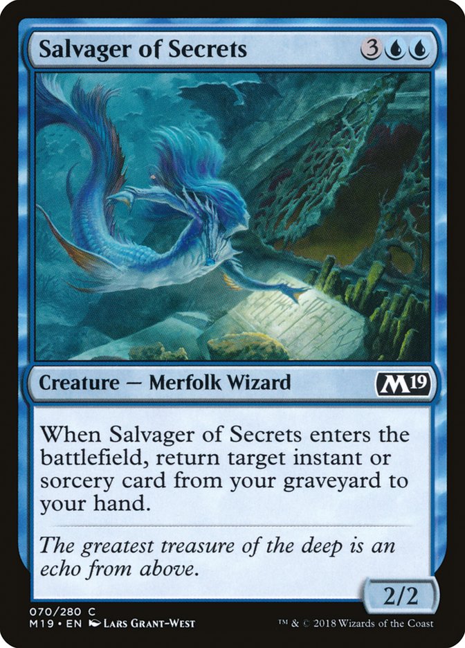 Salvager of Secrets [Core Set 2019] | GrognardGamesBatavia