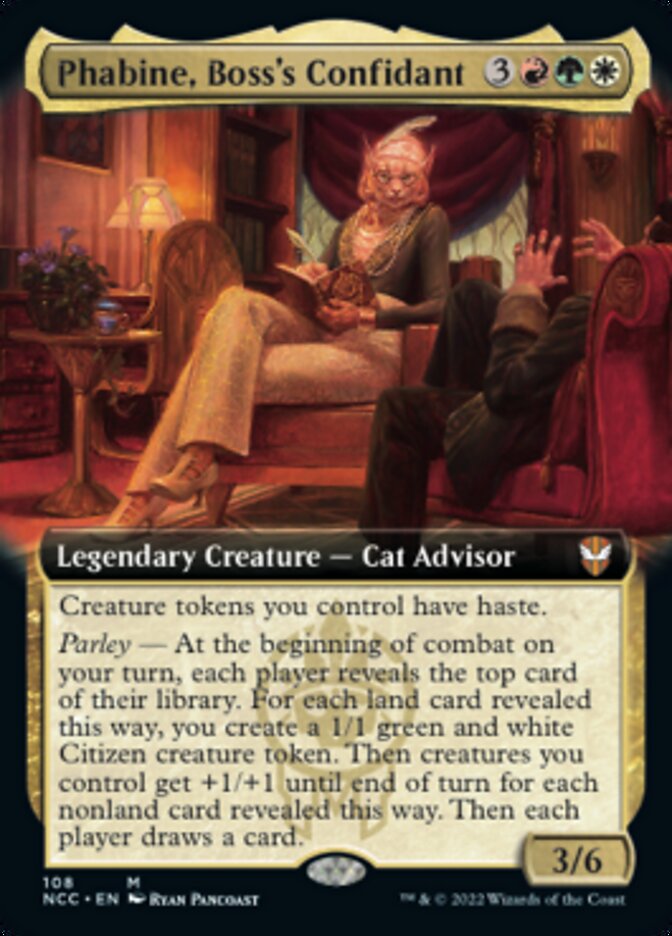 Phabine, Boss's Confidant (Extended Art) [Streets of New Capenna Commander] | GrognardGamesBatavia