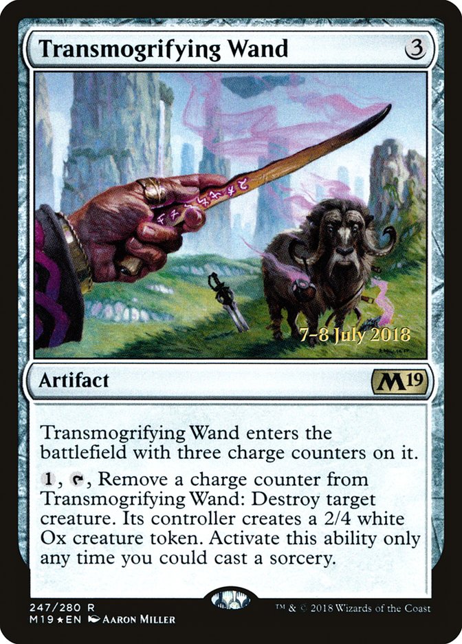 Transmogrifying Wand [Core Set 2019 Prerelease Promos] | GrognardGamesBatavia