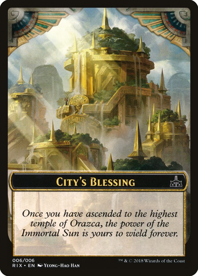 City's Blessing [Rivals of Ixalan Tokens] | GrognardGamesBatavia