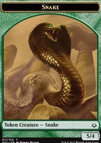 Snake // Zombie Double-Sided Token [Hour of Devastation Tokens] | GrognardGamesBatavia