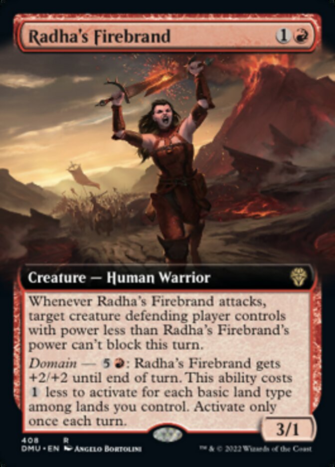 Radha's Firebrand (Extended Art) [Dominaria United] | GrognardGamesBatavia