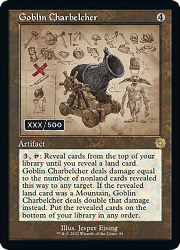 Goblin Charbelcher (Retro Schematic) (Serial Numbered) [The Brothers' War Retro Artifacts] | GrognardGamesBatavia