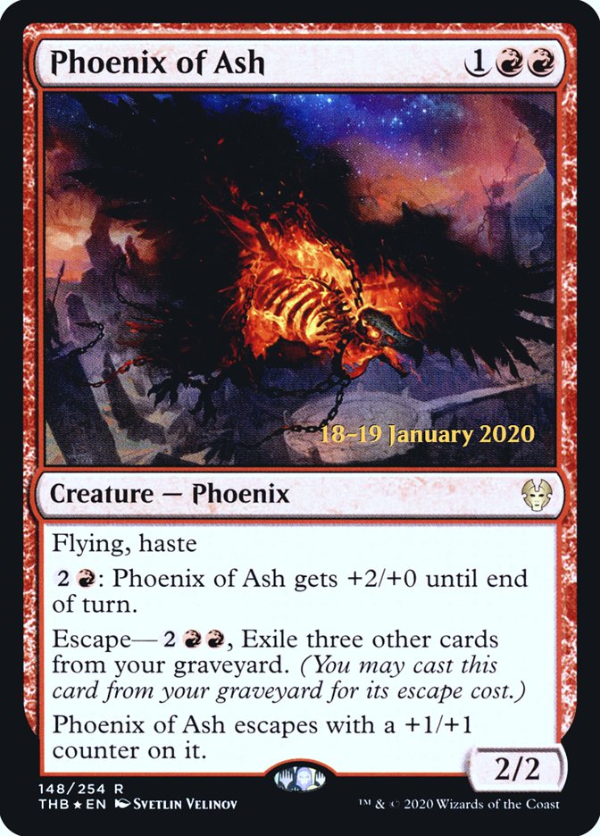 Phoenix of Ash [Theros Beyond Death Prerelease Promos] | GrognardGamesBatavia