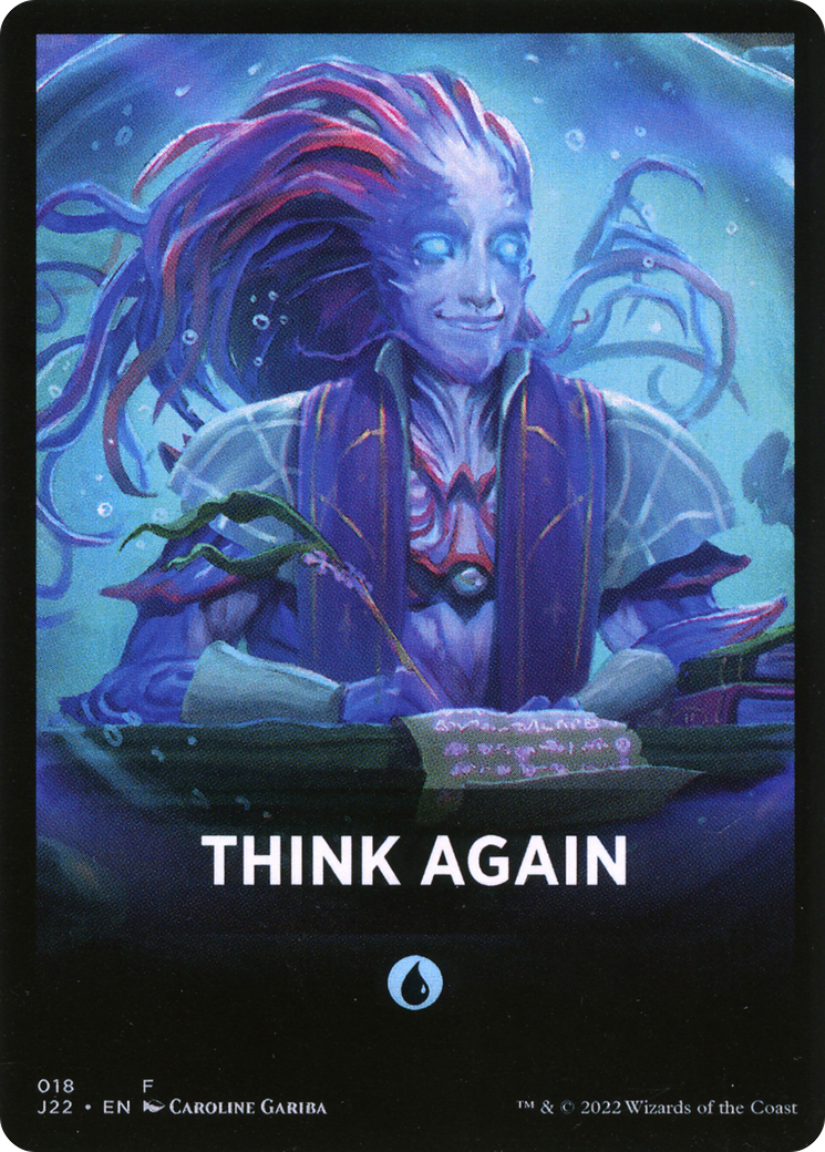 Think Again Theme Card [Jumpstart 2022 Front Cards] | GrognardGamesBatavia