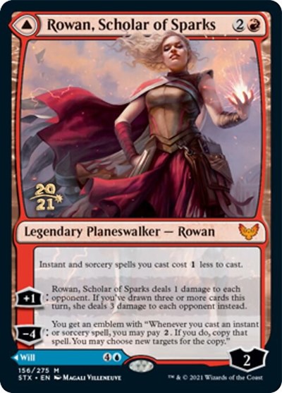 Rowan, Scholar of Sparks // Will, Scholar of Frost [Strixhaven: School of Mages Prerelease Promos] | GrognardGamesBatavia