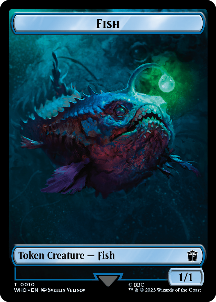 Fish // Beast Double-Sided Token [Doctor Who Tokens] | GrognardGamesBatavia