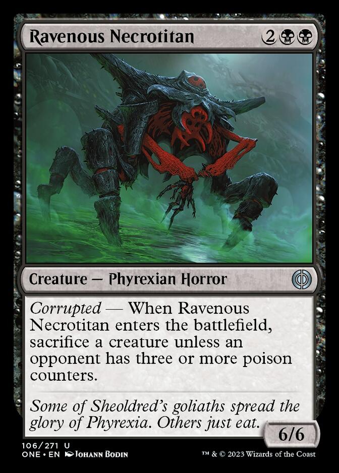 Ravenous Necrotitan [Phyrexia: All Will Be One] | GrognardGamesBatavia