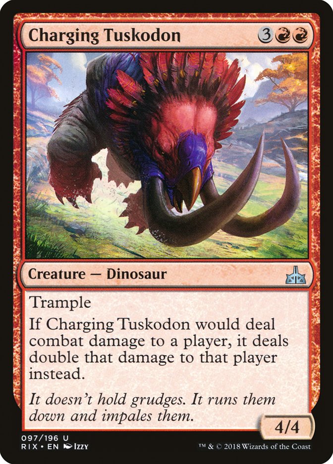 Charging Tuskodon [Rivals of Ixalan] | GrognardGamesBatavia