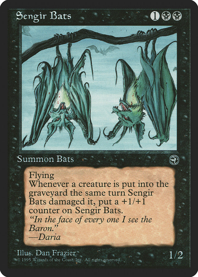 Sengir Bats (Daria Flavor Text) [Homelands] | GrognardGamesBatavia