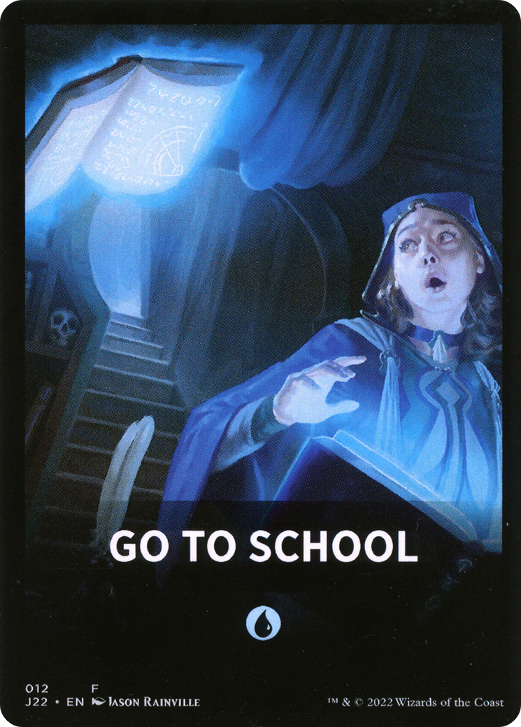 Go to School Theme Card [Jumpstart 2022 Front Cards] | GrognardGamesBatavia