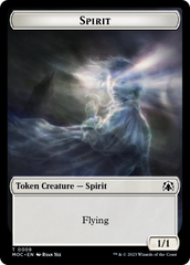 Spirit (9) // Treasure Double-Sided Token [March of the Machine Commander Tokens] | GrognardGamesBatavia