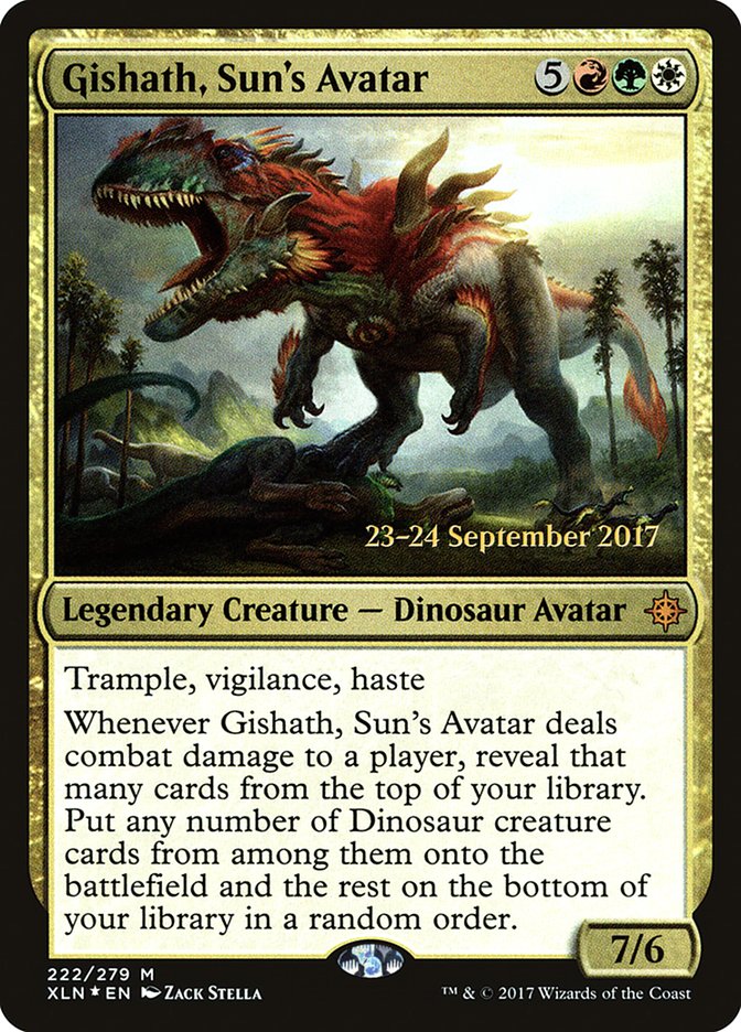 Gishath, Sun's Avatar [Ixalan Prerelease Promos] | GrognardGamesBatavia