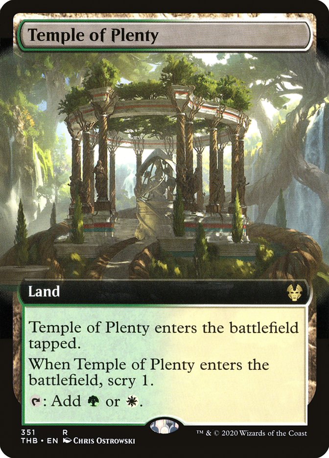 Temple of Plenty (Extended Art) [Theros Beyond Death] | GrognardGamesBatavia