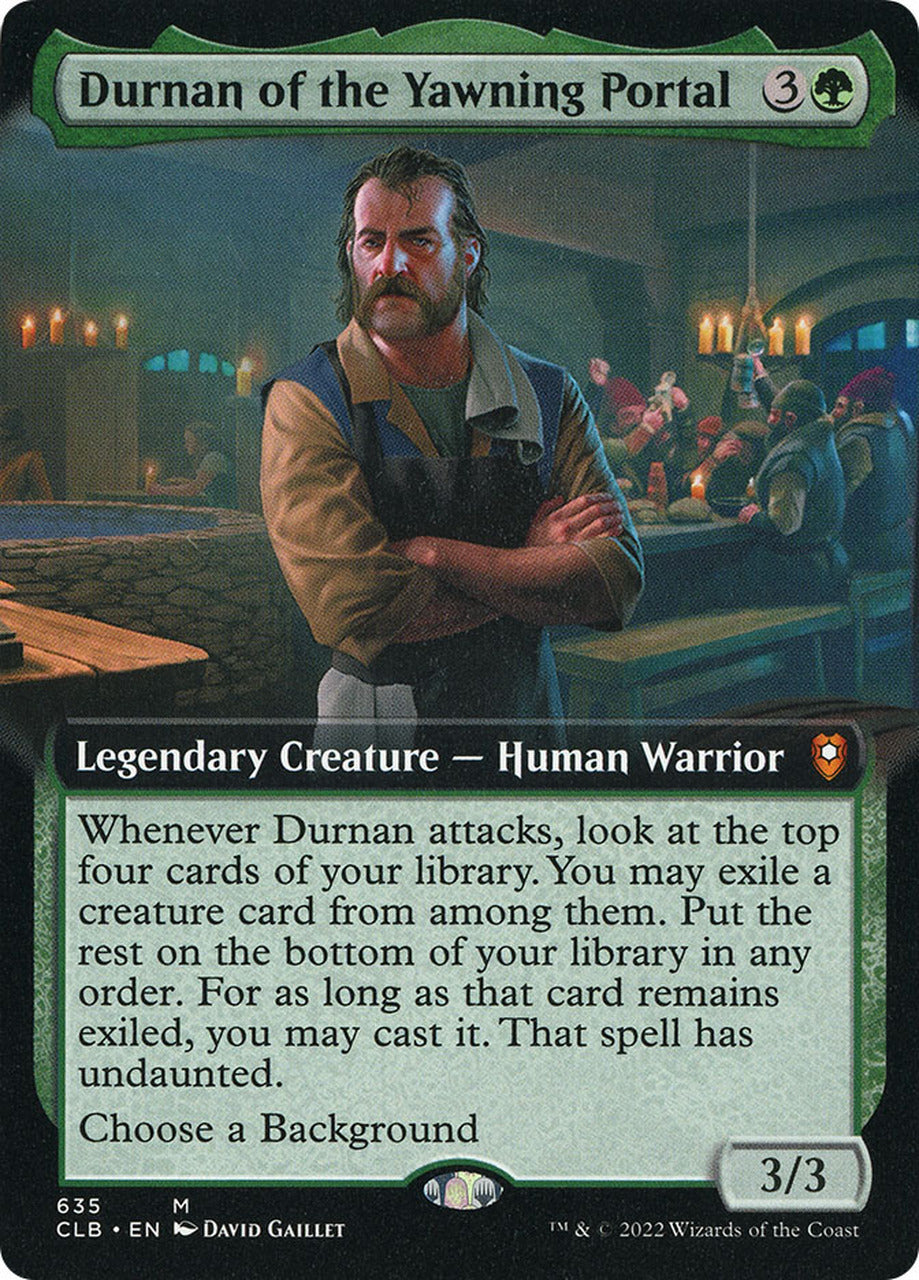 Durnan of the Yawning Portal (Extended Art) [Commander Legends: Battle for Baldur's Gate] | GrognardGamesBatavia