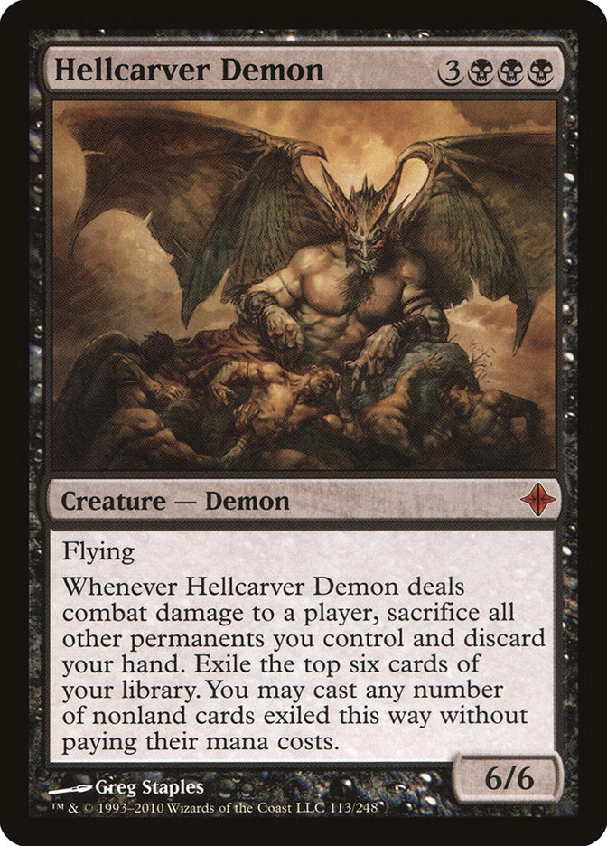 Hellcarver Demon [Rise of the Eldrazi] | GrognardGamesBatavia