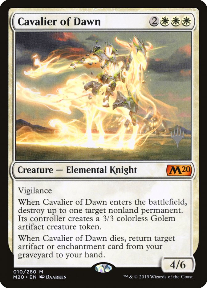 Cavalier of Dawn (Promo Pack) [Core Set 2020 Promos] | GrognardGamesBatavia