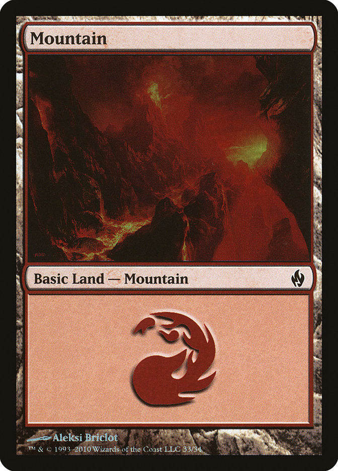 Mountain (33) [Premium Deck Series: Fire and Lightning] | GrognardGamesBatavia