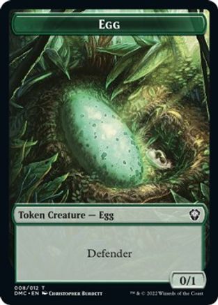 Snake // Egg Double-Sided Token [Dominaria United Commander Tokens] | GrognardGamesBatavia