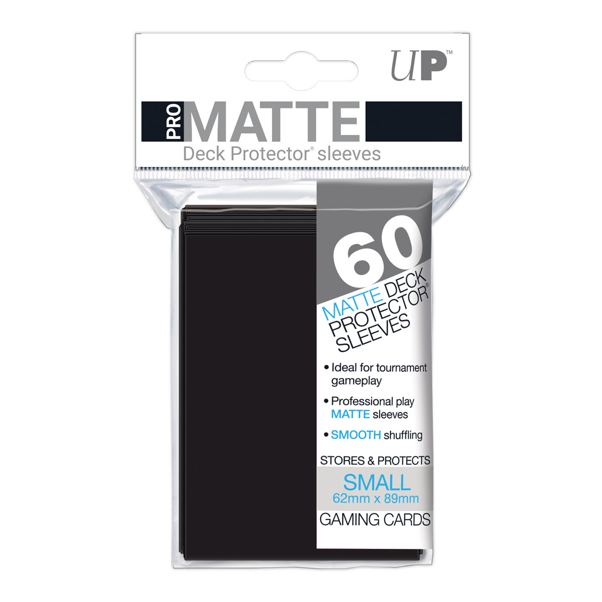 Ultra Pro Matte sleeves 60ct Black | GrognardGamesBatavia