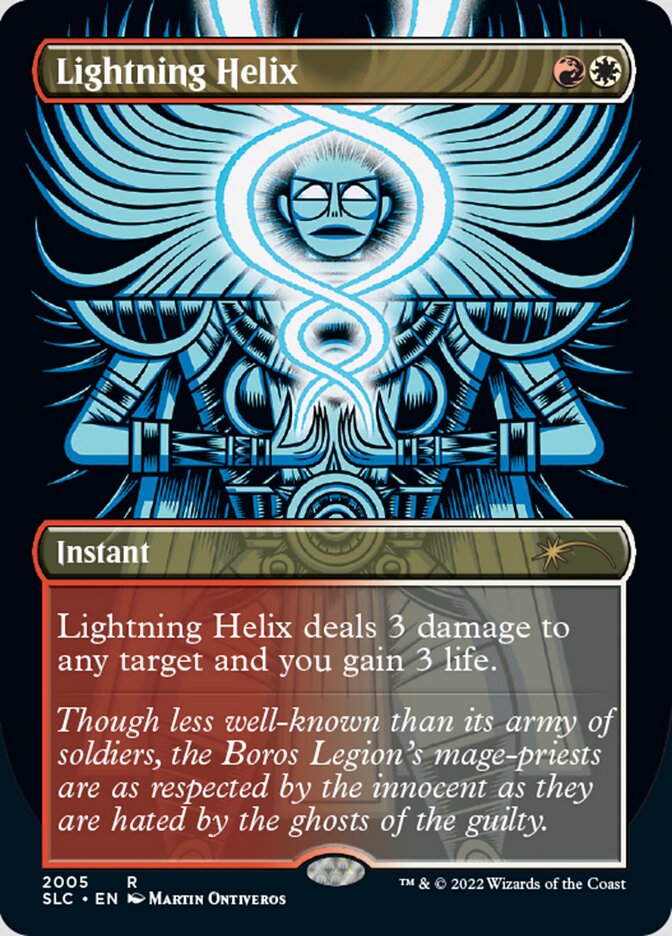 Lightning Helix (Borderless) [Secret Lair 30th Anniversary Countdown Kit] | GrognardGamesBatavia