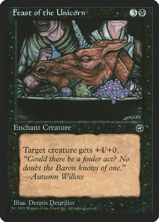 Feast of the Unicorn (Autumn Willow Flavor Text) [Homelands] | GrognardGamesBatavia