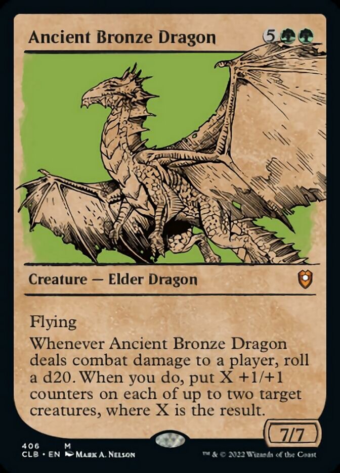 Ancient Bronze Dragon (Showcase) [Commander Legends: Battle for Baldur's Gate] | GrognardGamesBatavia