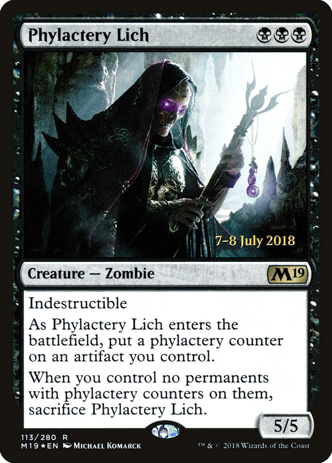 Phylactery Lich [Core Set 2019 Prerelease Promos] | GrognardGamesBatavia