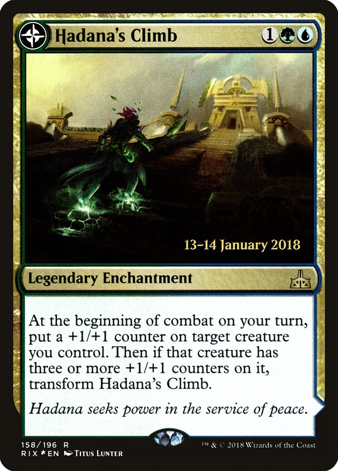 Hadana's Climb // Winged Temple of Orazca [Rivals of Ixalan Prerelease Promos] | GrognardGamesBatavia