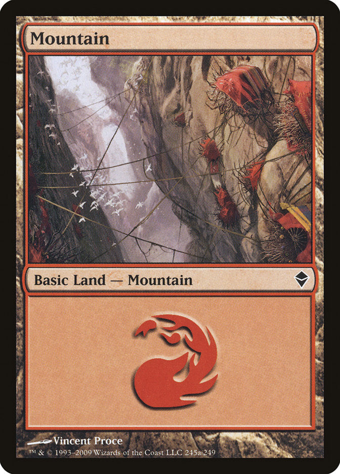 Mountain (245a) [Zendikar] | GrognardGamesBatavia