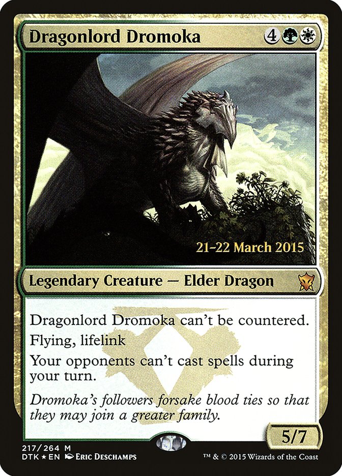 Dragonlord Dromoka [Dragons of Tarkir Prerelease Promos] | GrognardGamesBatavia