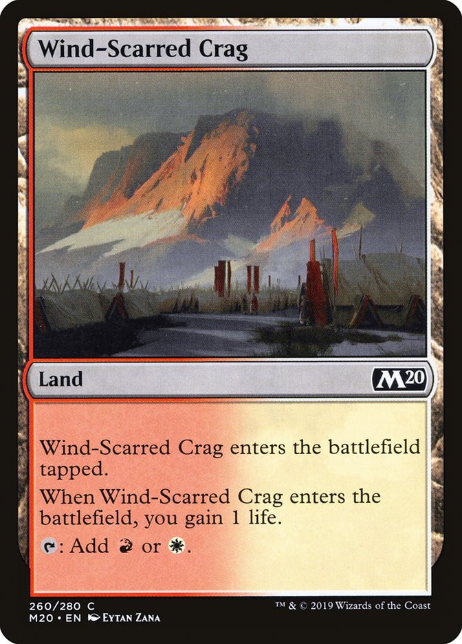 Wind-Scarred Crag [Core Set 2020] | GrognardGamesBatavia