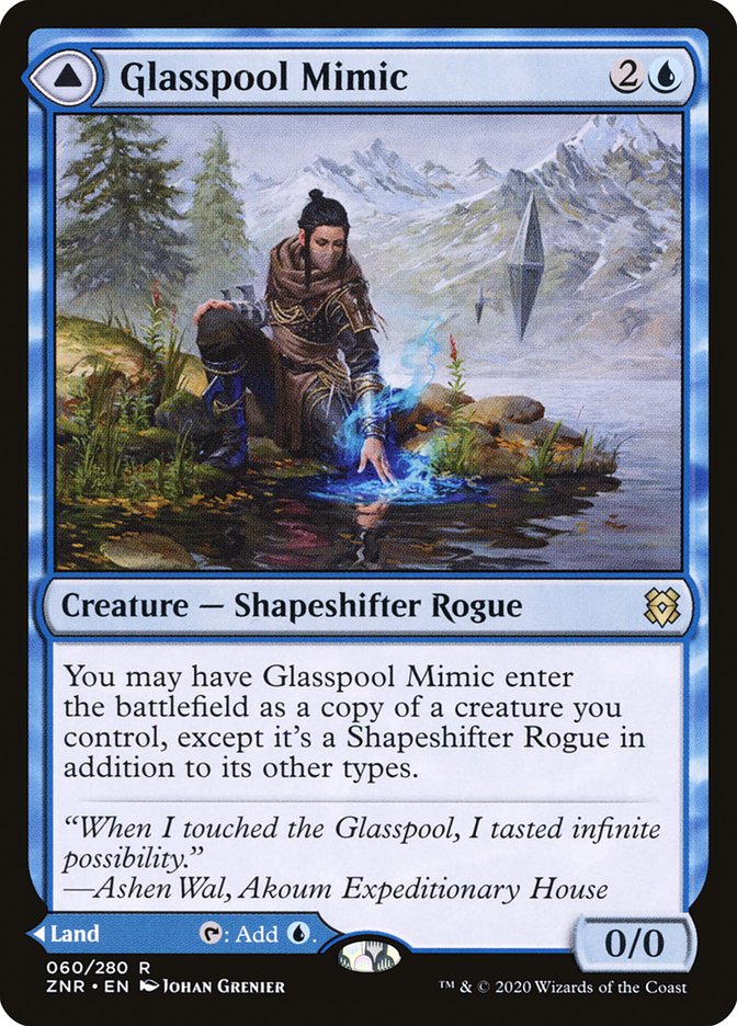 Glasspool Mimic // Glasspool Shore [Zendikar Rising] | GrognardGamesBatavia