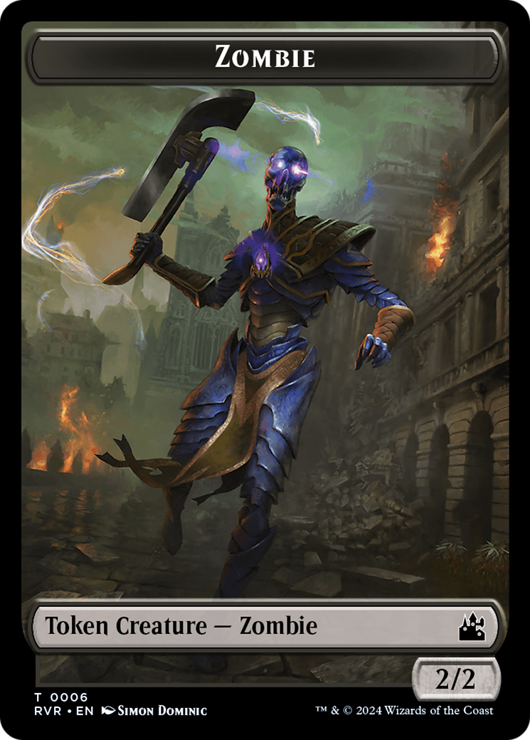 Zombie Token [Ravnica Remastered Tokens] | GrognardGamesBatavia