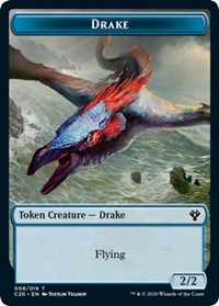 Drake // Insect (018) Double-Sided Token [Commander 2020 Tokens] | GrognardGamesBatavia