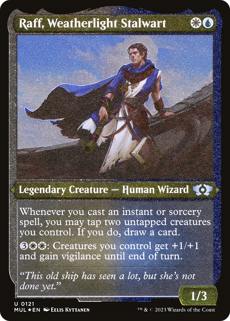 Raff, Weatherlight Stalwart (Foil Etched) [Multiverse Legends] | GrognardGamesBatavia