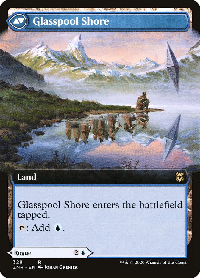 Glasspool Mimic // Glasspool Shore (Extended Art) [Zendikar Rising] | GrognardGamesBatavia