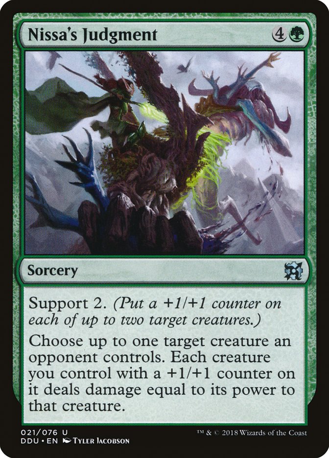 Nissa's Judgment [Duel Decks: Elves vs. Inventors] | GrognardGamesBatavia