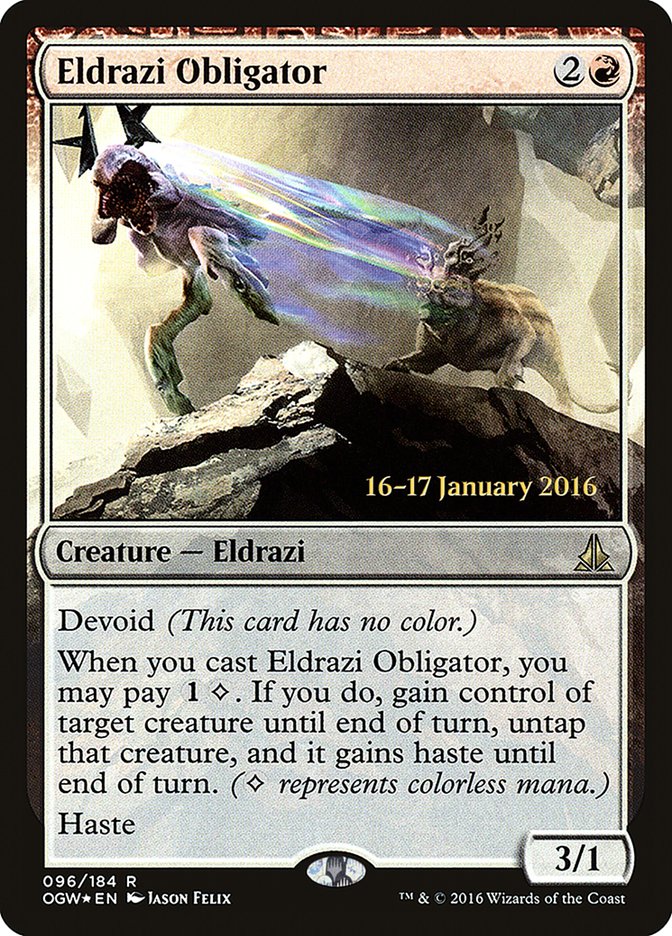 Eldrazi Obligator [Oath of the Gatewatch Prerelease Promos] | GrognardGamesBatavia