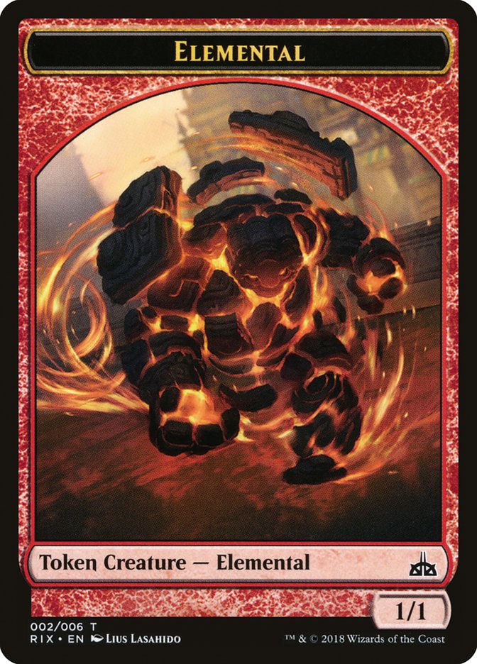 Elemental Token (002/006) [Rivals of Ixalan Tokens] | GrognardGamesBatavia