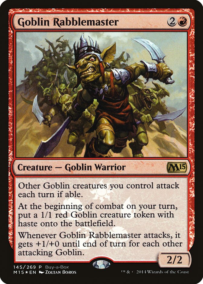 Goblin Rabblemaster (Buy-A-Box) [Magic 2015 Promos] | GrognardGamesBatavia