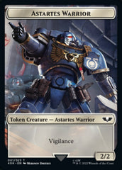 Astartes Warrior // Clue Double-Sided Token (Surge Foil) [Universes Beyond: Warhammer 40,000 Tokens] | GrognardGamesBatavia