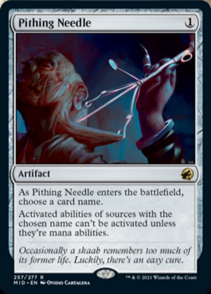 Pithing Needle [Innistrad: Midnight Hunt] | GrognardGamesBatavia