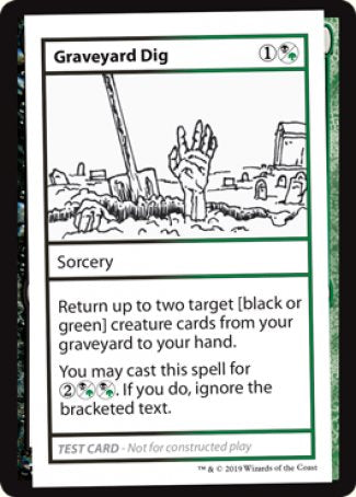 Graveyard Dig (2021 Edition) [Mystery Booster Playtest Cards] | GrognardGamesBatavia