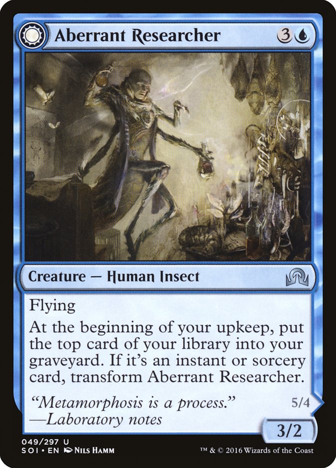 Aberrant Researcher // Perfected Form [Shadows over Innistrad] | GrognardGamesBatavia