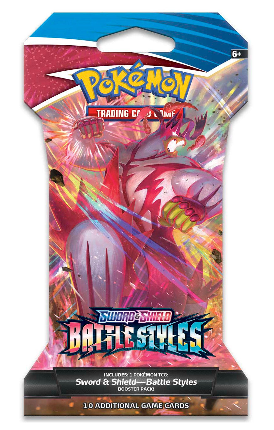 Sword & Shield: Battle Styles - Sleeved Booster Pack (Rapid Strike Urshifu V) | GrognardGamesBatavia