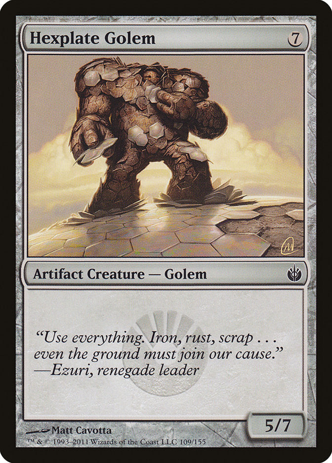 Hexplate Golem [Mirrodin Besieged] | GrognardGamesBatavia