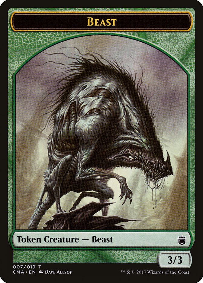 Beast Token (007/019) [Commander Anthology Tokens] | GrognardGamesBatavia